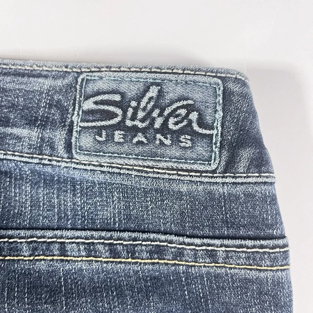 Womens Silver Jeans Aiko Boot Cut 29x31 Dark Wash Blue Denim - Picture 13 of 13